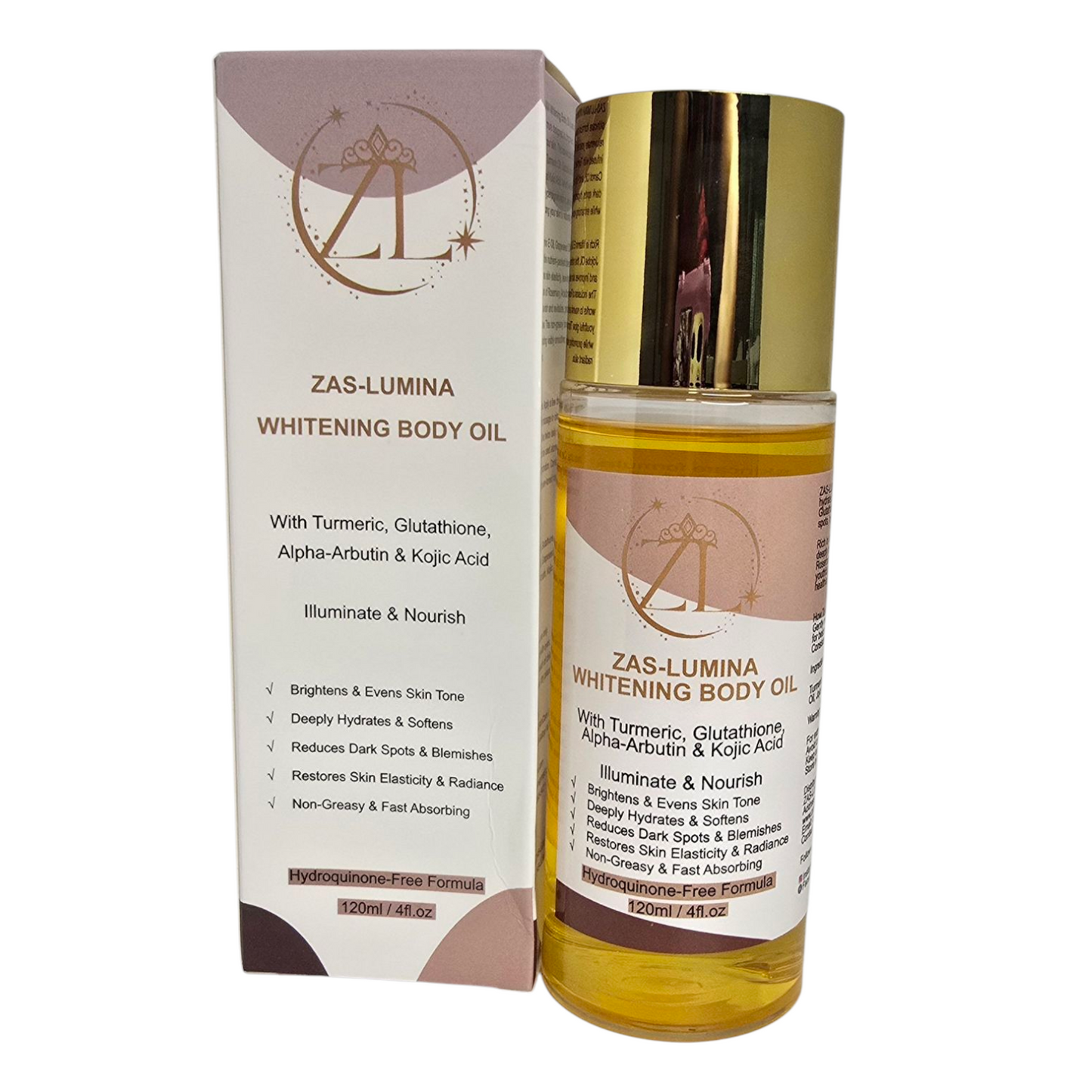 ZAS-LUMINA Body Lotion. Brightens, and boost your Glow.