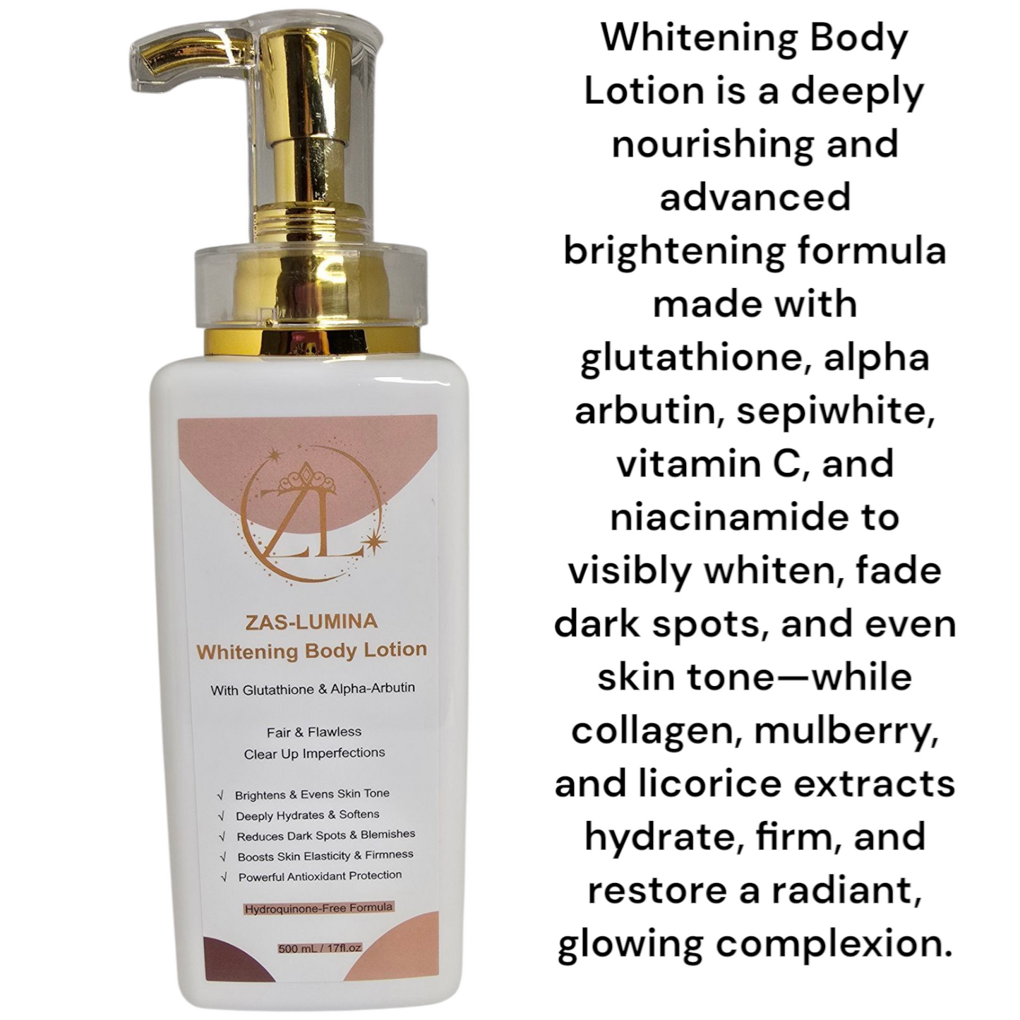 ZAS-LUMINA Glow- boosting, Brightening & Hydrating Body Care.