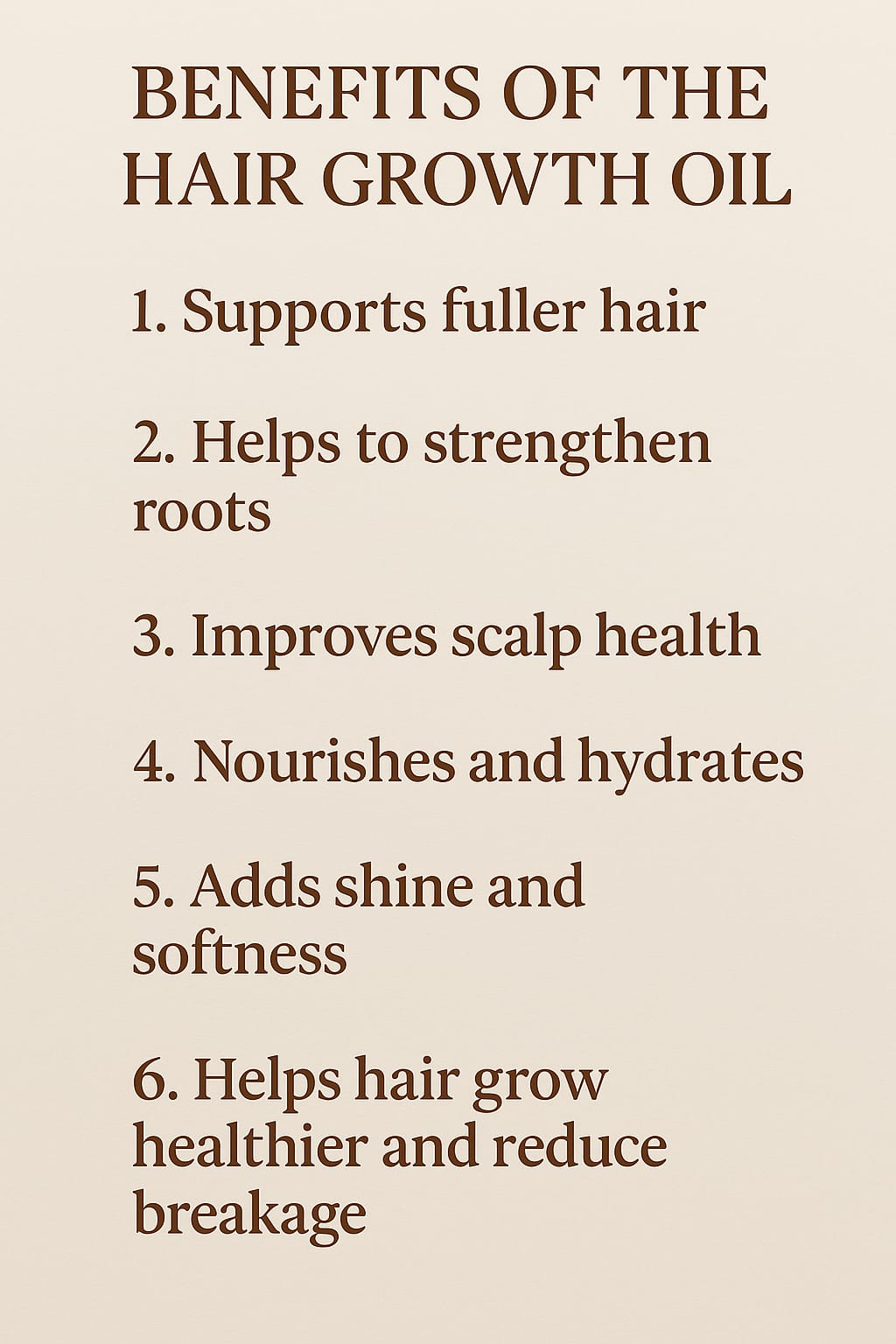 Organic Hair Growth Oil. Natural Formula for Fuller, Healthier Hair, Strengthen, Nourish & Restore Naturally.