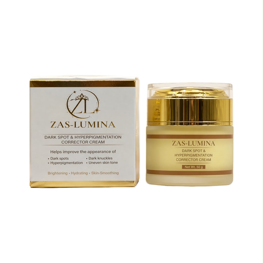 ZAS-LUMINA Dark Spot & Hyperpigmentation Corrector Set | 2-Piece Correcting Serum & Cream | Daily Face & Body Skincare for Dark Spots, Uneven-Looking Skin, Underarms, Inner Thighs, Elbows, Knees & Knuckles