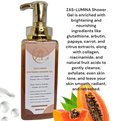 ZAS-LUMINA  Glow- boosting, Brightening & Hydrating Body Care.