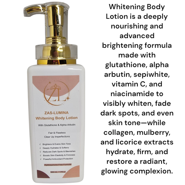 ZAS-LUMINA Glow-Boosting & Brightening Body Care Set – Deep Hydration for Dark Skin