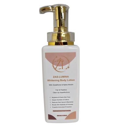 ZAS-LUMINA Body Lotion. Brightens, and boost your Glow.
