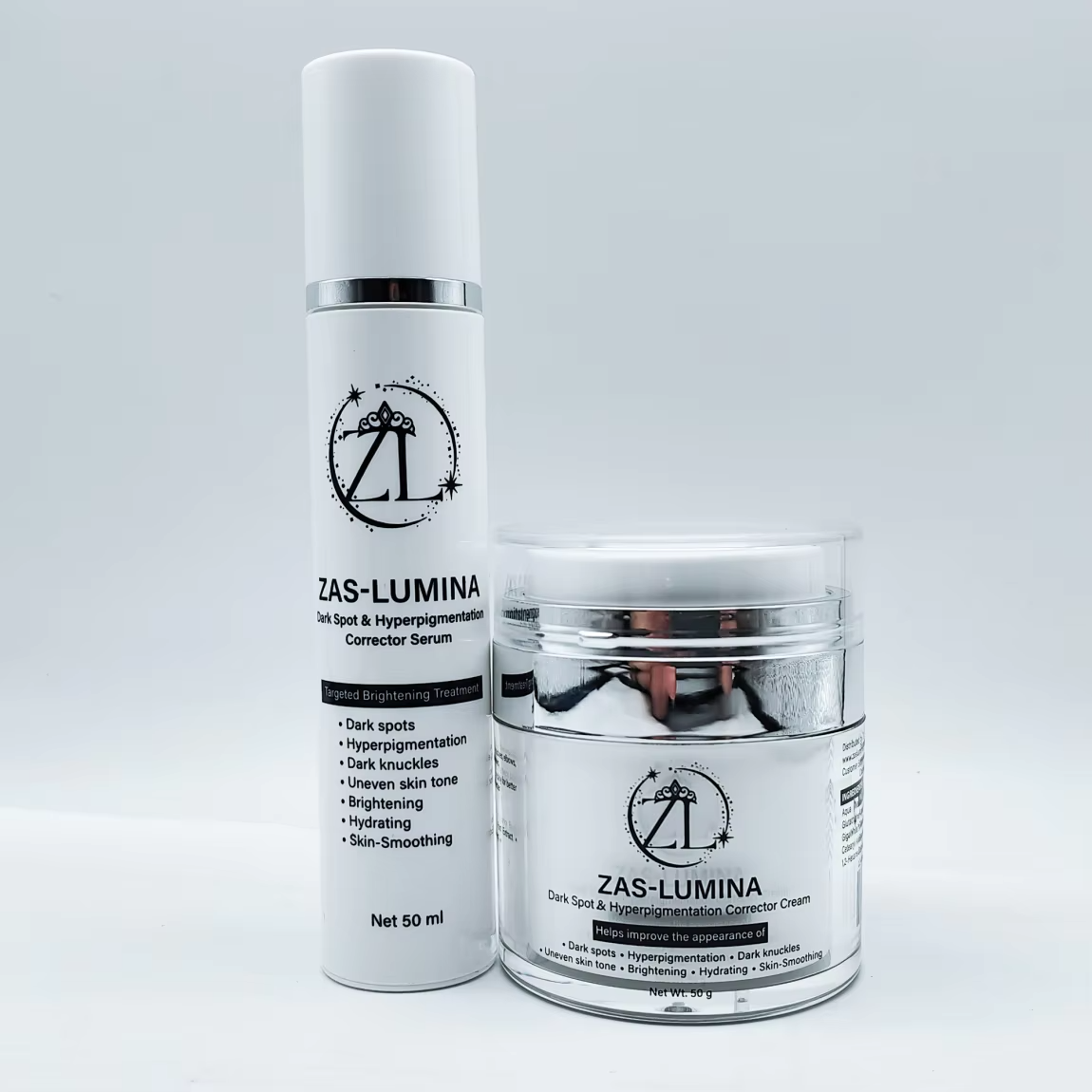 ZAS-LUMINA Dark Spot & Hyperpigmentation Corrector (Serum & Cream Set)