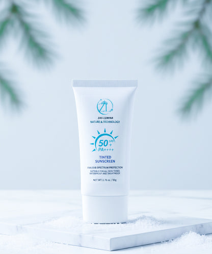 ZAS-LUMINA Tinted Skin Shield – Moisturizing & Sun Protection for All Skin Types and Tones.