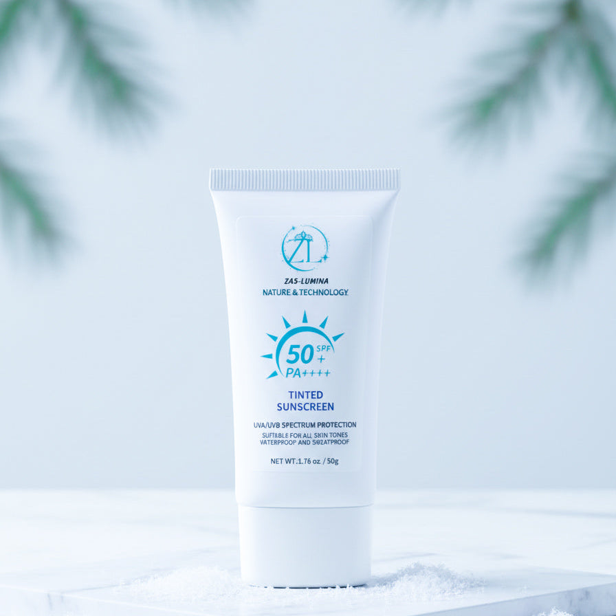 ZAS-LUMINA Tinted Skin Shield – Moisturizing & Sun Protection for All Skin Types and Tones.