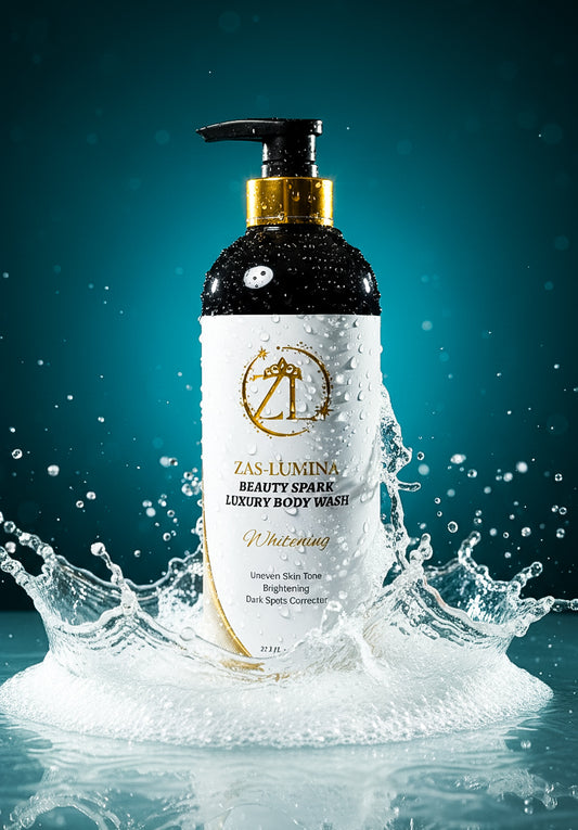 ZAS-LUMINA Beauty Spark Shower Gel. Balanced Glow • Gentle Cleansing • Brightening Care. (33.8 fl oz)