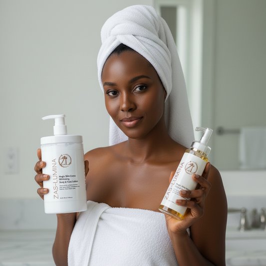 ZAS-LUMINA Magic Skin – Brightening & Moisturizing Body Care Set | Set of Two