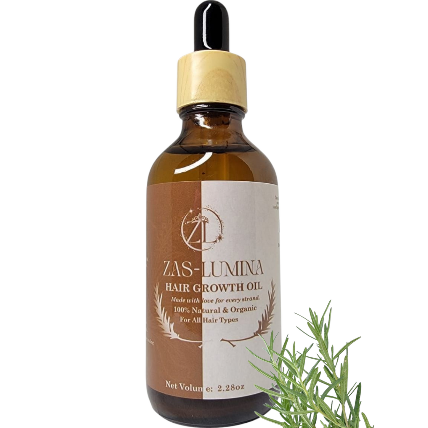 ZAS-LUMINA Hair Growth Oil: Strengthen Roots, Nourish Strands, and Restore Natural Vitality for Fuller, Healthier Hair.