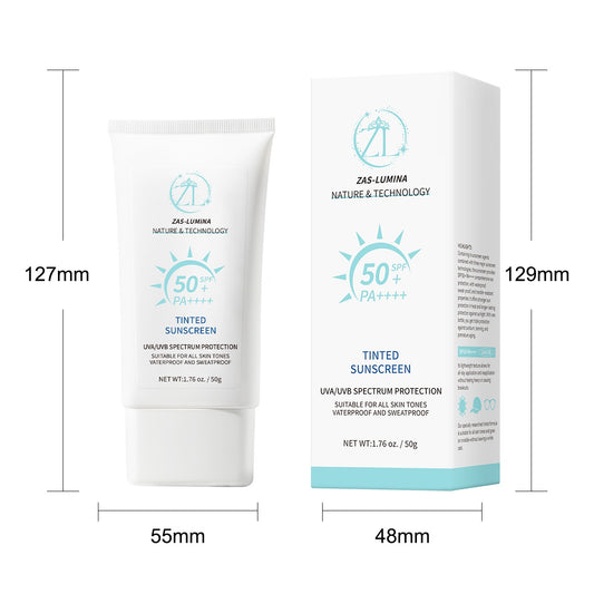 ZAS-LUMINA Tinted Skin Shield – Moisturizing & Sun Protection for All Skin Types and Tones.