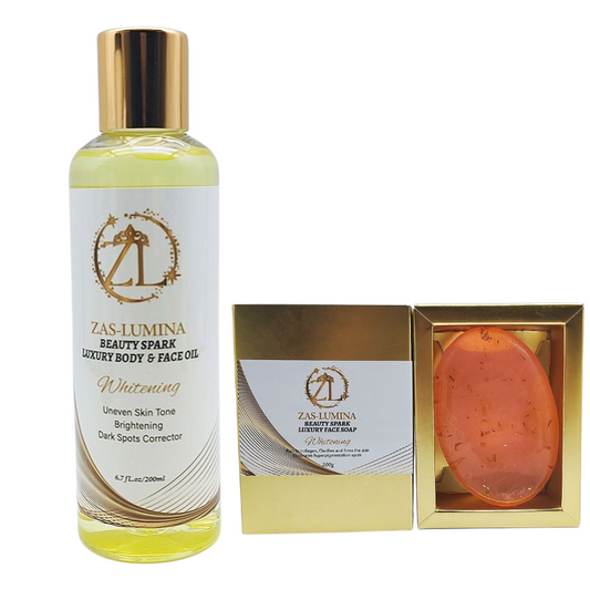 ZAS-LUMINA Glowing Body & Face Oil + Bar Soap (2-Piece Set)