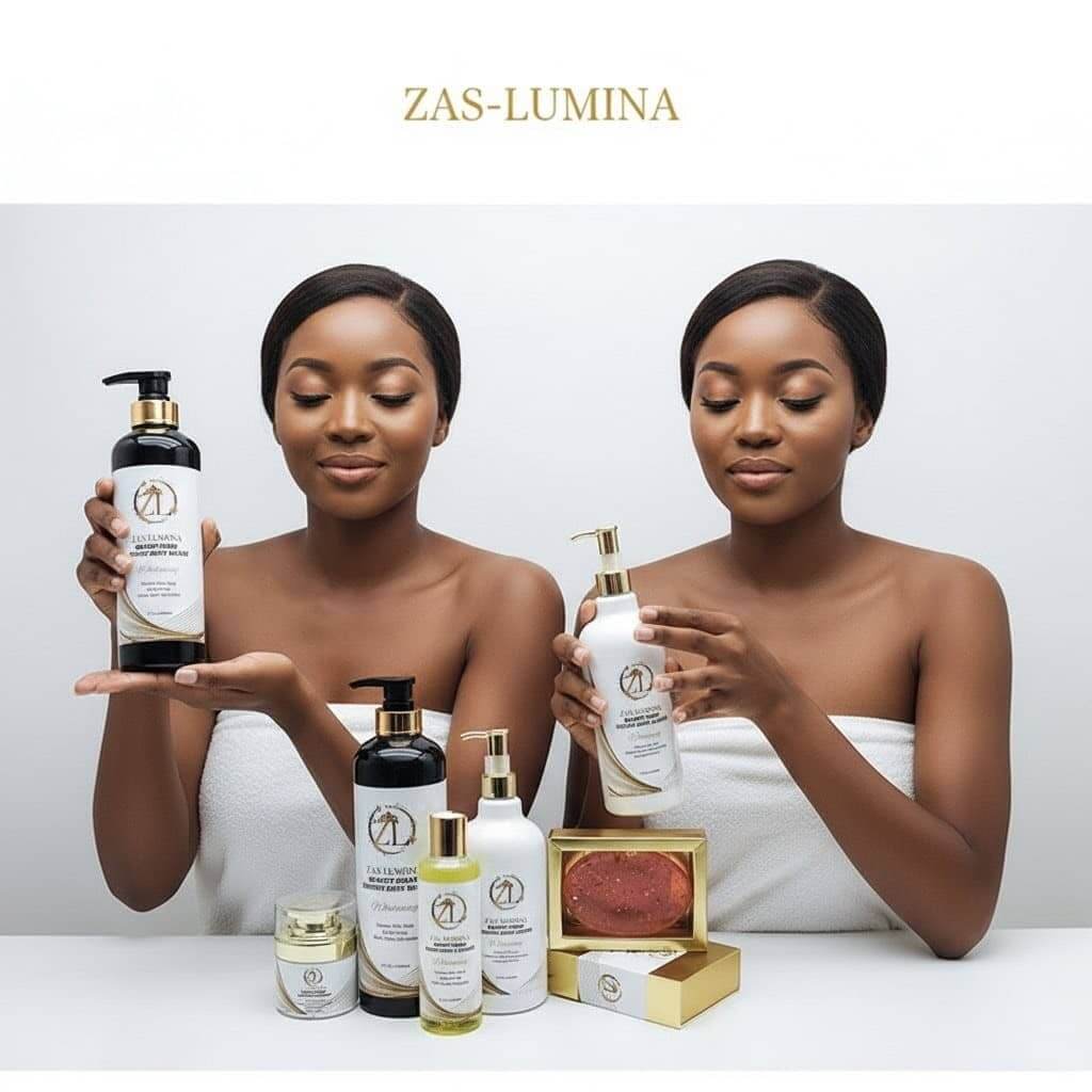 ZAS-LUMINA Beauty Spark Body Lotion – 5-Piece Glow Set For a Balanced, Glowing Complexion / Lightweight, Non-Greasy Moisture