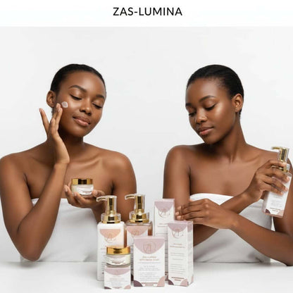 ZAS-LUMINA Glow-Boosting & Brightening Body Care Set – Deep Hydration for Dark Skin