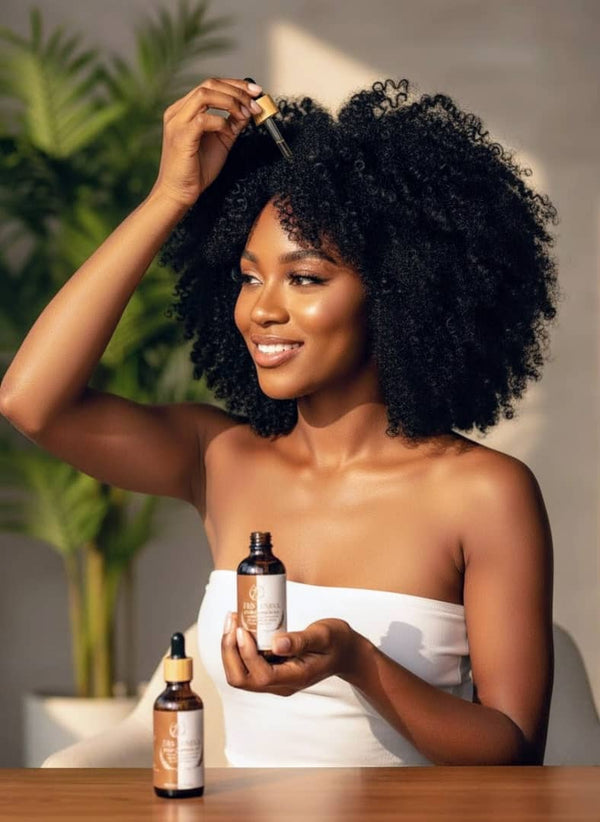 Organic Hair Growth Oil. Natural Formula for Fuller, Healthier Hair, Strengthen, Nourish & Restore Naturally.