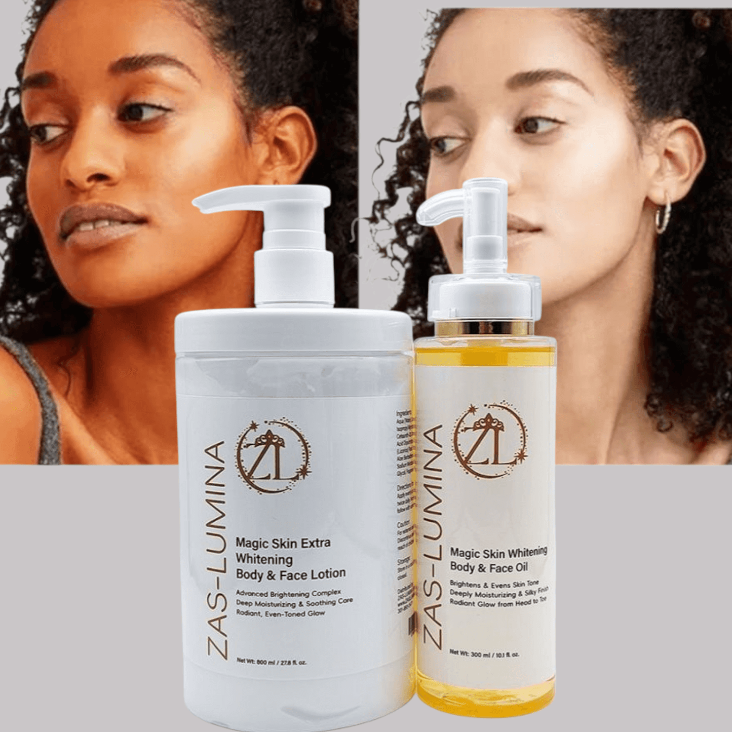 ZAS-LUMINA Magic Skin – Brightening & Moisturizing Body Care Set | Set of Two