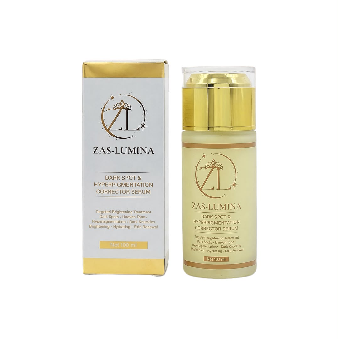 ZAS-LUMINA Dark Spot & Hyperpigmentation Corrector Set | 2-Piece Correcting Serum & Cream | Daily Face & Body Skincare for Dark Spots, Uneven-Looking Skin, Underarms, Inner Thighs, Elbows, Knees & Knuckles