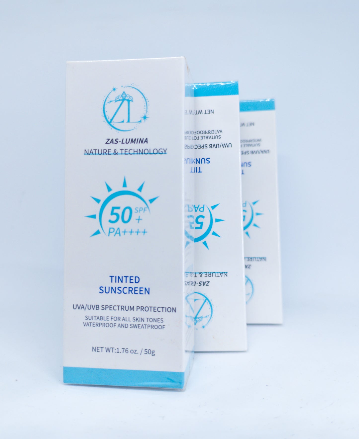 ZAS-LUMINA Tinted Skin Shield – Moisturizing & Sun Protection for All Skin Types and Tones.