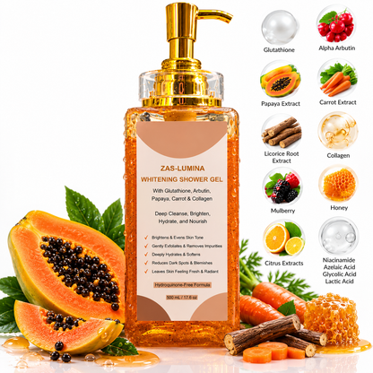 ZAS-LUMINA Brightening & Even Tone Exfoliating Shower Gel Scrub