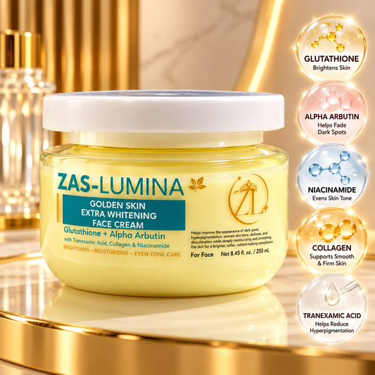 Golden Skin Extra Whitening Face Cream – Intensive Brightening Care for Dark Spots, Hyperpigmentation, Discoloration & Uneven Skin Tone | 250 mL / 8.45 Fl oz