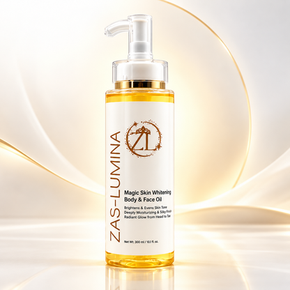 ZAS-LUMINA Magic Skin Glutathione, Kojic Acid & Alpha-Arbutin Face & Body Oil – Brightening Care for Dark Spots, Hyperpigmentation & Uneven Skin Tone