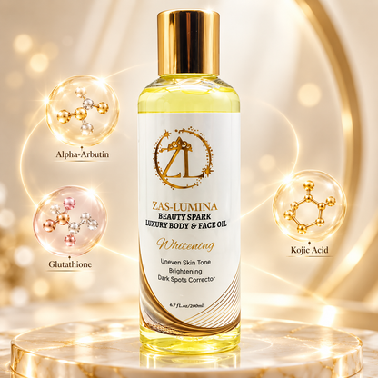 Radiant Glow Face & Body Oil with Glutathione, Vitamin C & Alpha-Arbutin – Brightening & Moisturizing Care for Discoloration, Uneven Tone & Radiant-Looking Skin